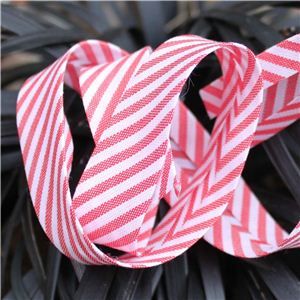 Bias Binding Stripe - Red